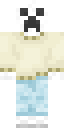 White Creeper Minecraft skin
