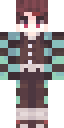 『ᴀᴍɪ』- Tanjiro Kamado, Kimetsu no Yaiba, ANIME FANSKIN Minecraft skin