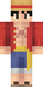 Straw Hat Luffy Minecraft skin