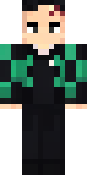 Demon Slayer Tanjiro Minecraft skin
