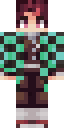 [ DEMON SLAYER ] Tanjiro themed 2.0 Minecraft Skin: Free Download ...
