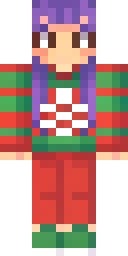 Festive Feline Minecraft skin