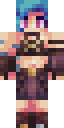 Jinx Arcane Minecraft skin