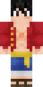Monkey D. Luffy ( WIthout Straw Hat) 1.8 Minecraft skin