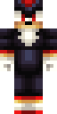 Shadow the Hedgehog Minecraft skin